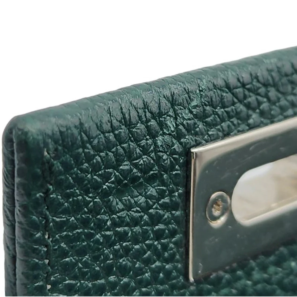 Gucci Zumi Top Handle Bag Leather Medium Green - Picture 11 of 16